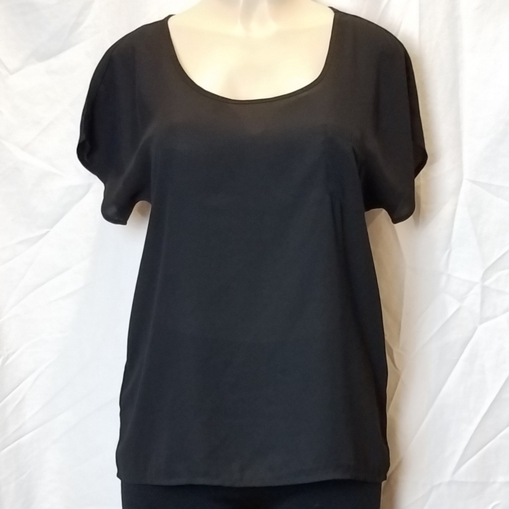 ZENANA Outfitters Silky Black Top